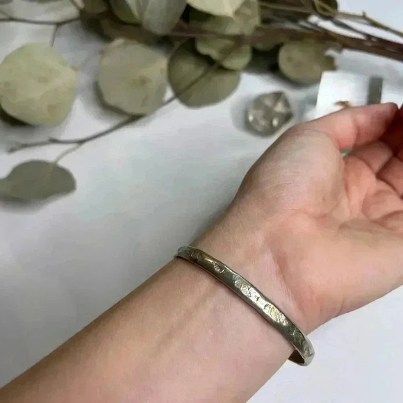 Sterling Silver Mexican  Taxco Bracelet Bangle - Picture 4 of 6